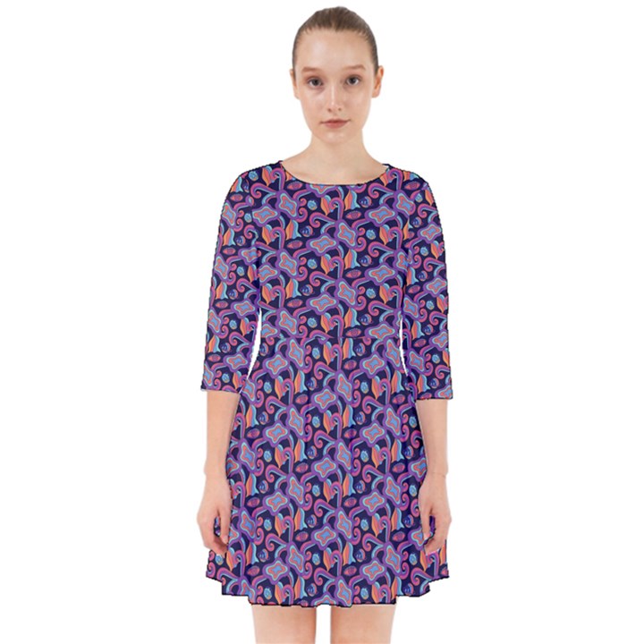 Trippy Cool Pattern Smock Dress