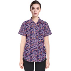 Trippy Cool Pattern Women s Short Sleeve Shirt