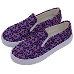 Trippy Cool Pattern Kids  Canvas Slip Ons