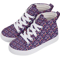 Trippy Cool Pattern Kids  Hi-top Skate Sneakers