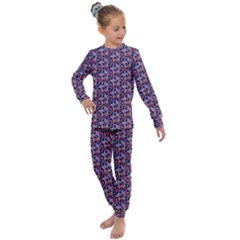 Trippy Cool Pattern Kids  Long Sleeve Set 