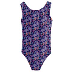 Trippy Cool Pattern Kids  Cut-out Back One Piece Swimsuit