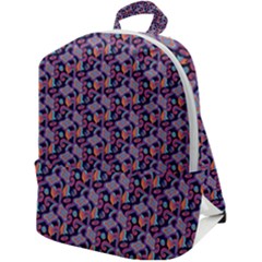 Trippy Cool Pattern Zip Up Backpack