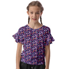 Trippy Cool Pattern Kids  Cut Out Flutter Sleeves