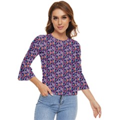 Trippy Cool Pattern Bell Sleeve Top