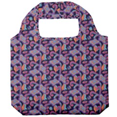 Trippy Cool Pattern Foldable Grocery Recycle Bag