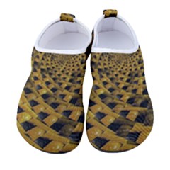 Spiral Symmetry Geometric Pattern Black Backgrond Women s Sock-style Water Shoes