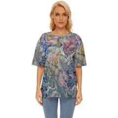 Abstract Flows Oversized Basic T-shirt