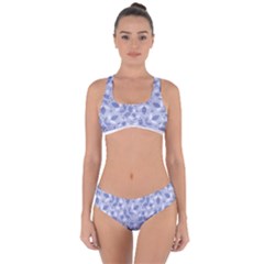 Pastel Botanic Harmony Collage Criss Cross Bikini Set