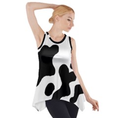 Cow Pattern Side Drop Tank Tunic by Ket1n9