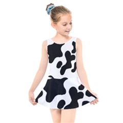 Cow Pattern Kids  Skater Dress Swimsuit by Ket1n9