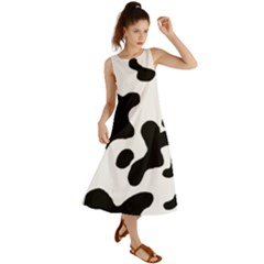 Cow Pattern Summer Maxi Dress