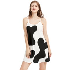 Cow Pattern Summer Frill Dress