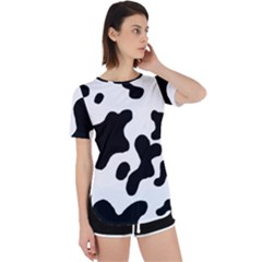 Cow Pattern Perpetual Short Sleeve T-shirt