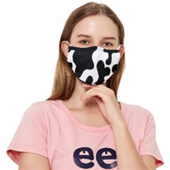 Cow Pattern Fitted Cloth Face Mask (adult)