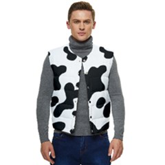 Cow Pattern Men s Button Up Puffer Vest	