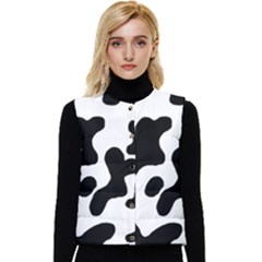 Cow Pattern Women s Button Up Puffer Vest