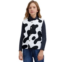 Cow Pattern Kid s Button Up Puffer Vest	