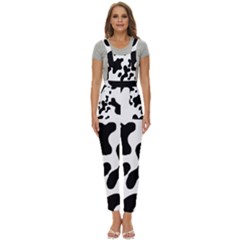 Cow Pattern Women s Pinafore Overalls Jumpsuit