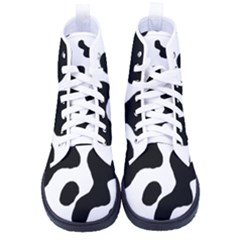 Cow Pattern Women s High-top Canvas Sneakers