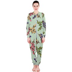 Berries Flowers Pattern Print Onepiece Jumpsuit (ladies) by Maspions