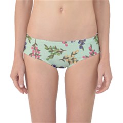 Berries Flowers Pattern Print Classic Bikini Bottoms