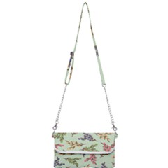 Berries Flowers Pattern Print Mini Crossbody Handbag