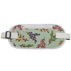 Berries Flowers Pattern Print Rounded Waist Pouch