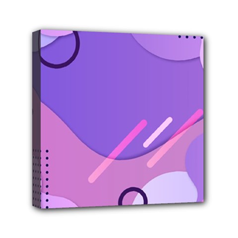 Colorful Labstract Wallpaper Theme Mini Canvas 6  X 6  (stretched)