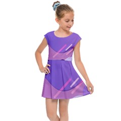 Colorful Labstract Wallpaper Theme Kids  Cap Sleeve Dress