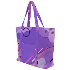 Colorful Labstract Wallpaper Theme Zip Up Canvas Bag
