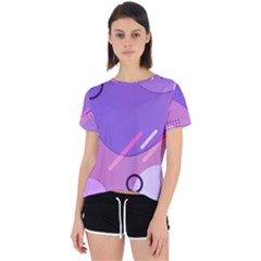 Colorful Labstract Wallpaper Theme Open Back Sport T-shirt