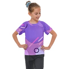Colorful Labstract Wallpaper Theme Kids  Mesh Piece T-shirt