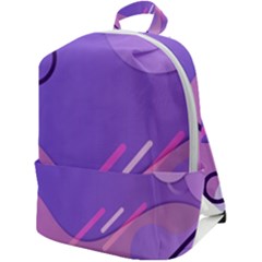 Colorful Labstract Wallpaper Theme Zip Up Backpack