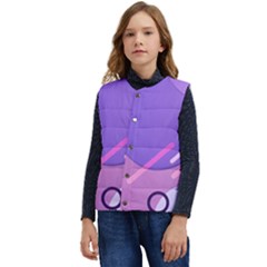 Colorful Labstract Wallpaper Theme Kid s Button Up Puffer Vest	
