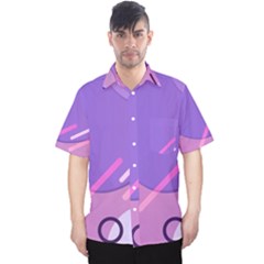 Colorful Labstract Wallpaper Theme Men s Hawaii Shirt