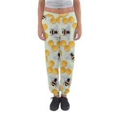 Bees Pattern Honey Bee Bug Honeycomb Honey Beehive Women s Jogger Sweatpants