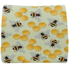 Bees Pattern Honey Bee Bug Honeycomb Honey Beehive Seat Cushion