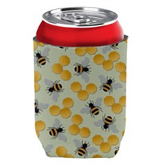 Bees Pattern Honey Bee Bug Honeycomb Honey Beehive Can Holder