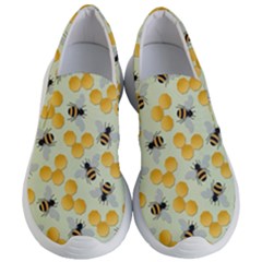 Bees Pattern Honey Bee Bug Honeycomb Honey Beehive Women s Lightweight Slip Ons