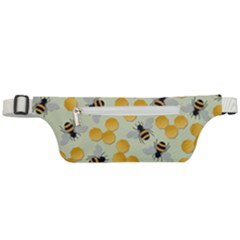 Bees Pattern Honey Bee Bug Honeycomb Honey Beehive Active Waist Bag