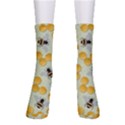 Bees Pattern Honey Bee Bug Honeycomb Honey Beehive Crew Socks View1