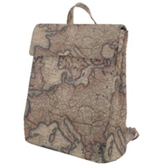 Old Vintage Classic Map Of Europe Flap Top Backpack by Paksenen