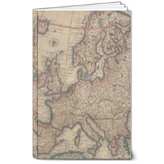 Old Vintage Classic Map Of Europe 8  X 10  Softcover Notebook