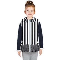 Stripes Geometric Pattern Digital Art Art Abstract Abstract Art Kids  Hooded Puffer Vest