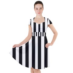 Stripes Geometric Pattern Digital Art Art Abstract Abstract Art Cap Sleeve Midi Dress