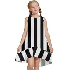 Stripes Geometric Pattern Digital Art Art Abstract Abstract Art Kids  Frill Swing Dress