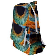 Eye Bird Feathers Vibrant Travelers  Backpack