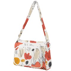 Floral Leaf Front Pocket Crossbody Bag