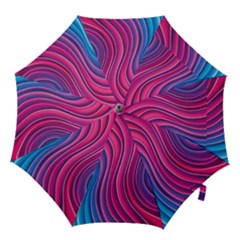 Spiral Swirl Pattern Light Circle Hook Handle Umbrellas (medium)